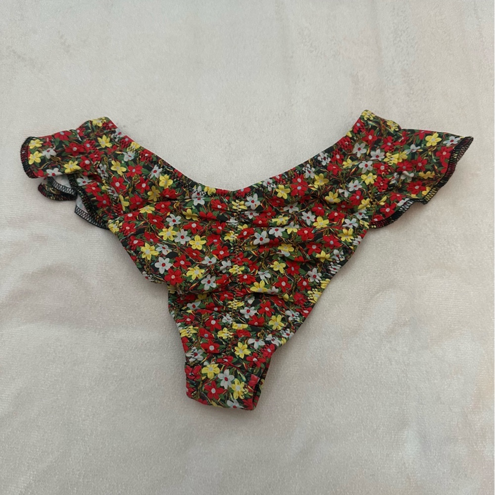 New! Montce Sienna Floral Kelly Bikini Bottoms Size Small 51672 - Picture 7 of 11